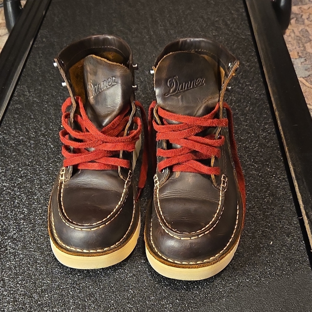 Danner Bull Run Moc Toe 6" Brown Leather Labor/Casual Size 5.5 US Women